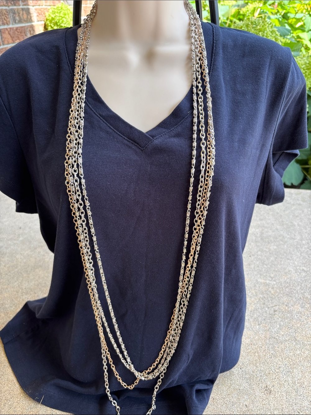 Lot of four long chains